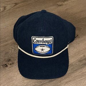 Cowboys Corduroy Cap with Rope Detail by Stoney Clover Lane NWT